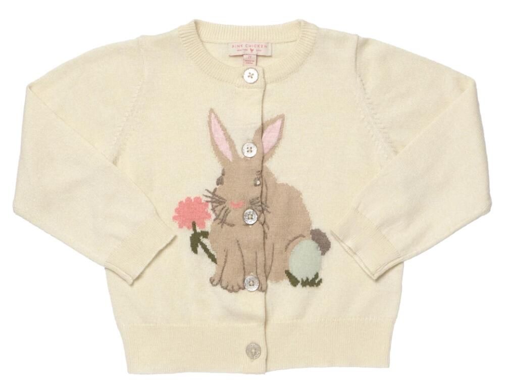 NEW PINK CHICKEN girls' maude sweater in cream